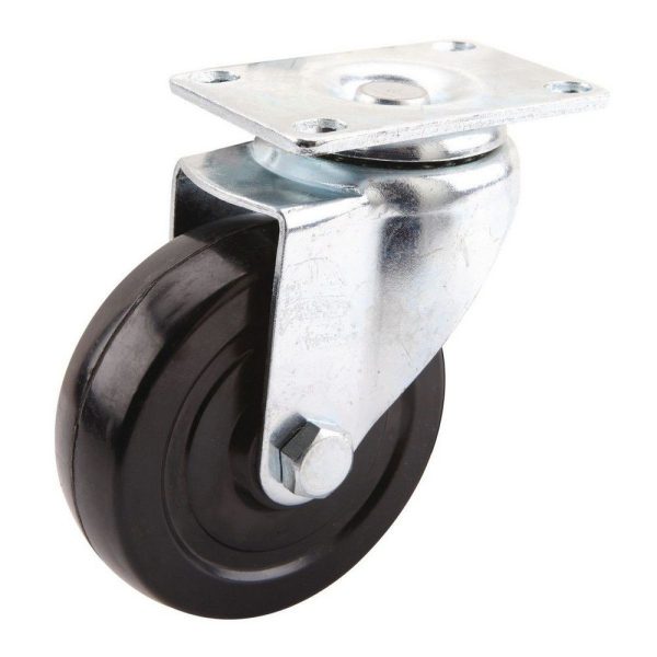 Ροδάκι μαύρο 65mm 35kg ρόδα φρένο