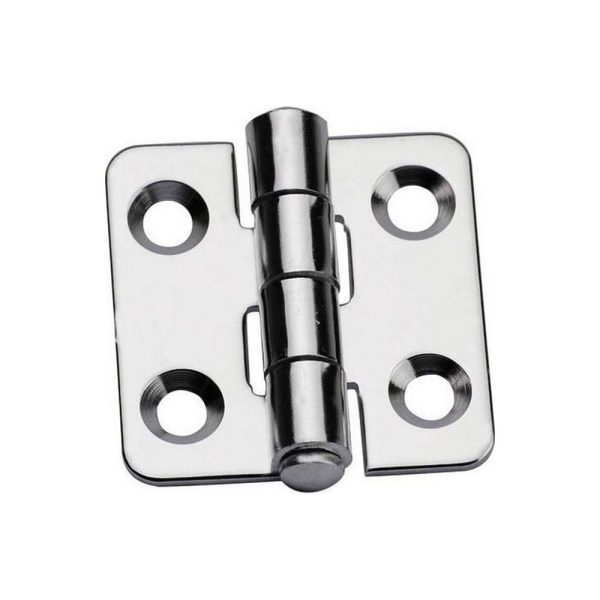 Μεντεσές 40x40x2.0mm ΙΝΟΧ με στρογγυλεμένες γωνίες