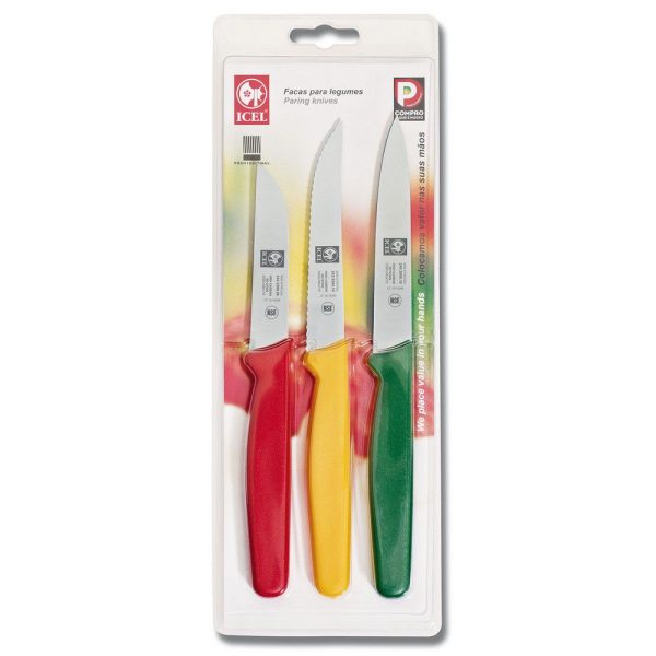 Μαχαίρι σετ ICEL 44C.S001.00 3 τεμάχια