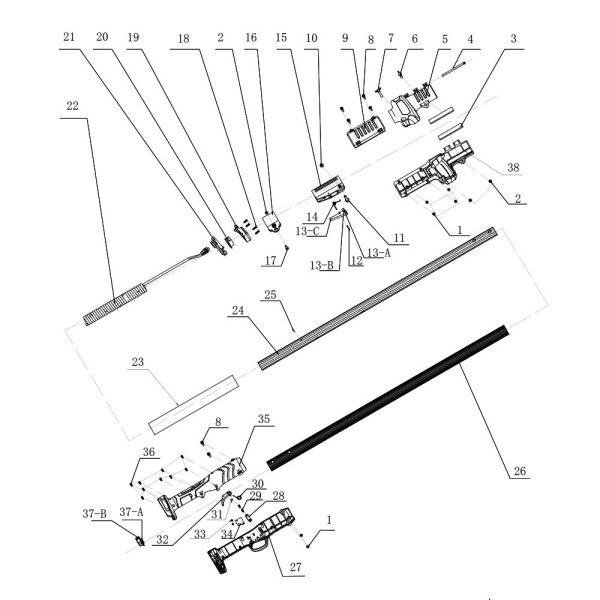 Ανταλλακτικό κονταριού (09183) N.31 βίδα st2.3Χ5
