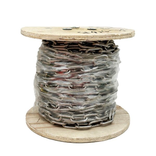 Αλυσίδα κοντό κρίκο  5mm inox 304 10kg 22m καρούλι