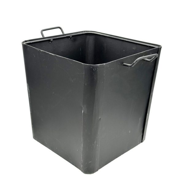 Κουβάς ξύλων μεταλλικός με χερούλια 42X40X40mm